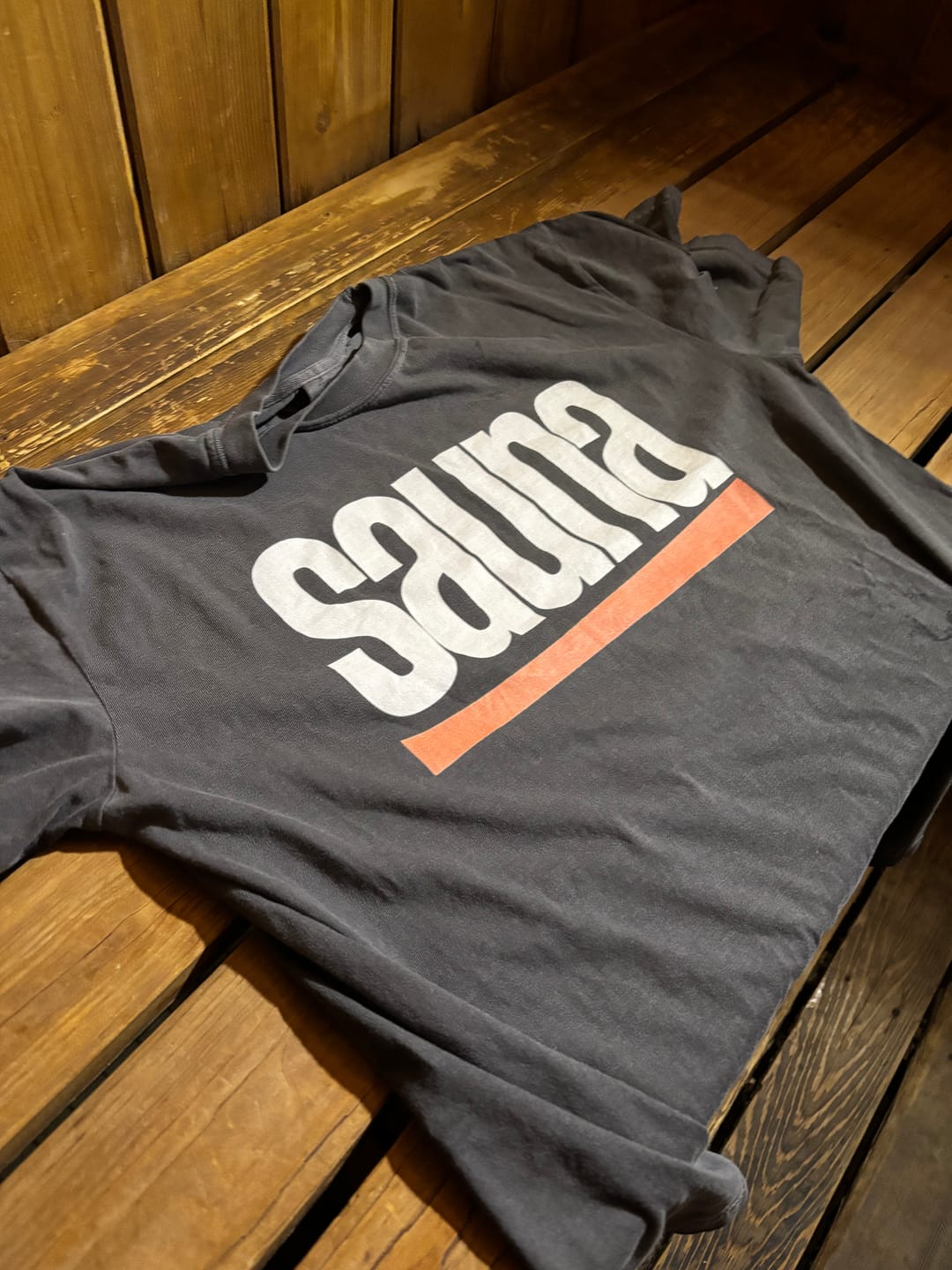 Customer photo review of Sauna Simple T-Shirt