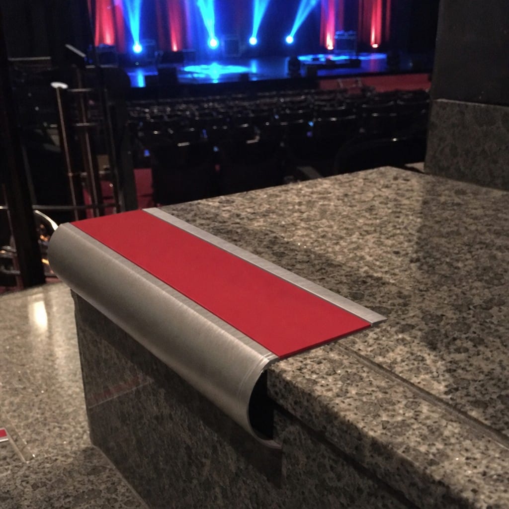 Customer photo review of Bullnose Stair Nosing 70mm Tread Aluminium 3.22m Single Channel