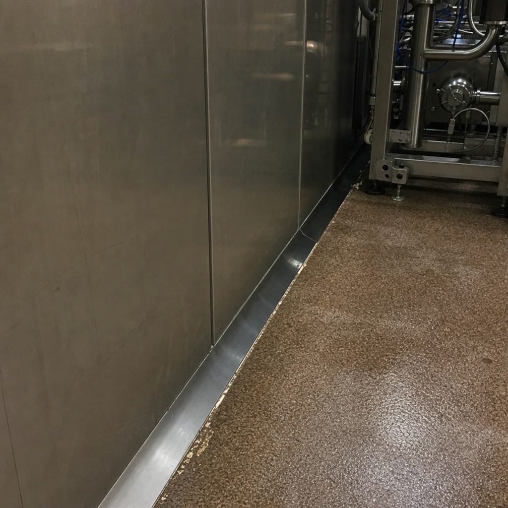 Customer photo review of Self Adhesive Stainless Steel Cover Strip 60mm, 80mm, 100mm for Hygienic Joint Concealing