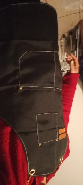 Customer photo review of Tablier de Cuisine Noir Femme