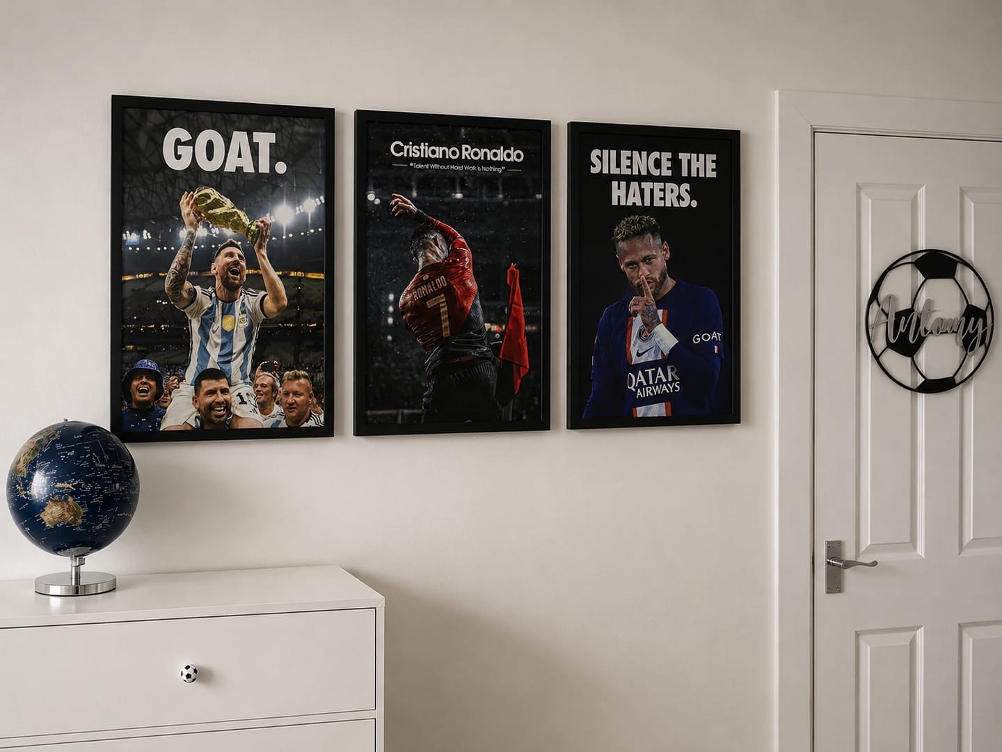Customer photo review of Lionel Messi World Cup 'GOAT' Poster