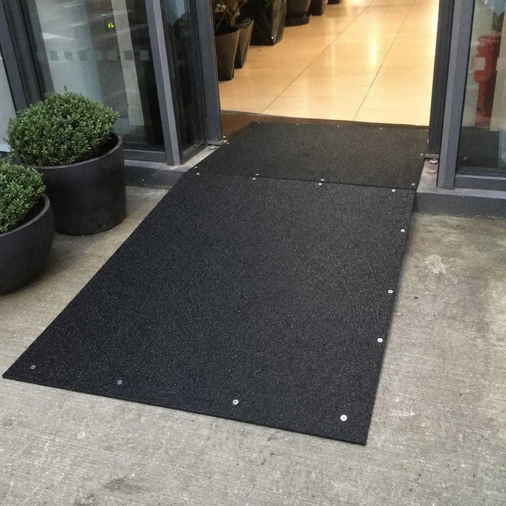 Customer photo review of Anti-Slip GRP Sheet 3mm | R13 Silicon Carbide, Black, Grey or Yellow