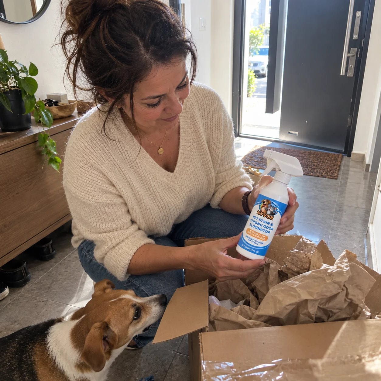 Customer photo review of NYVOK™ Spray Quita Manchas y Olor a Orines