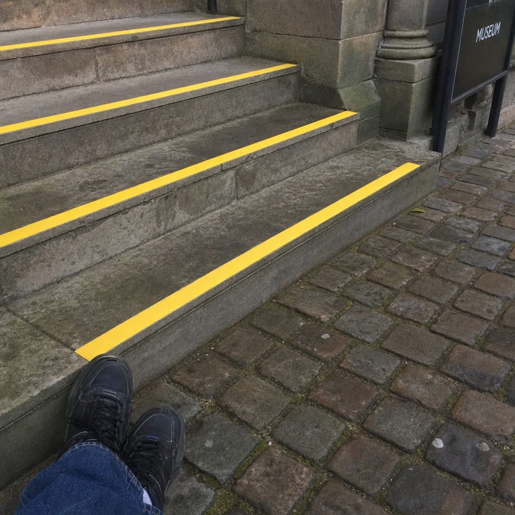 Customer photo review of Yellow Anti-Slip Tape | Silicon Carbide | DDA Compliant | 18.3m Roll