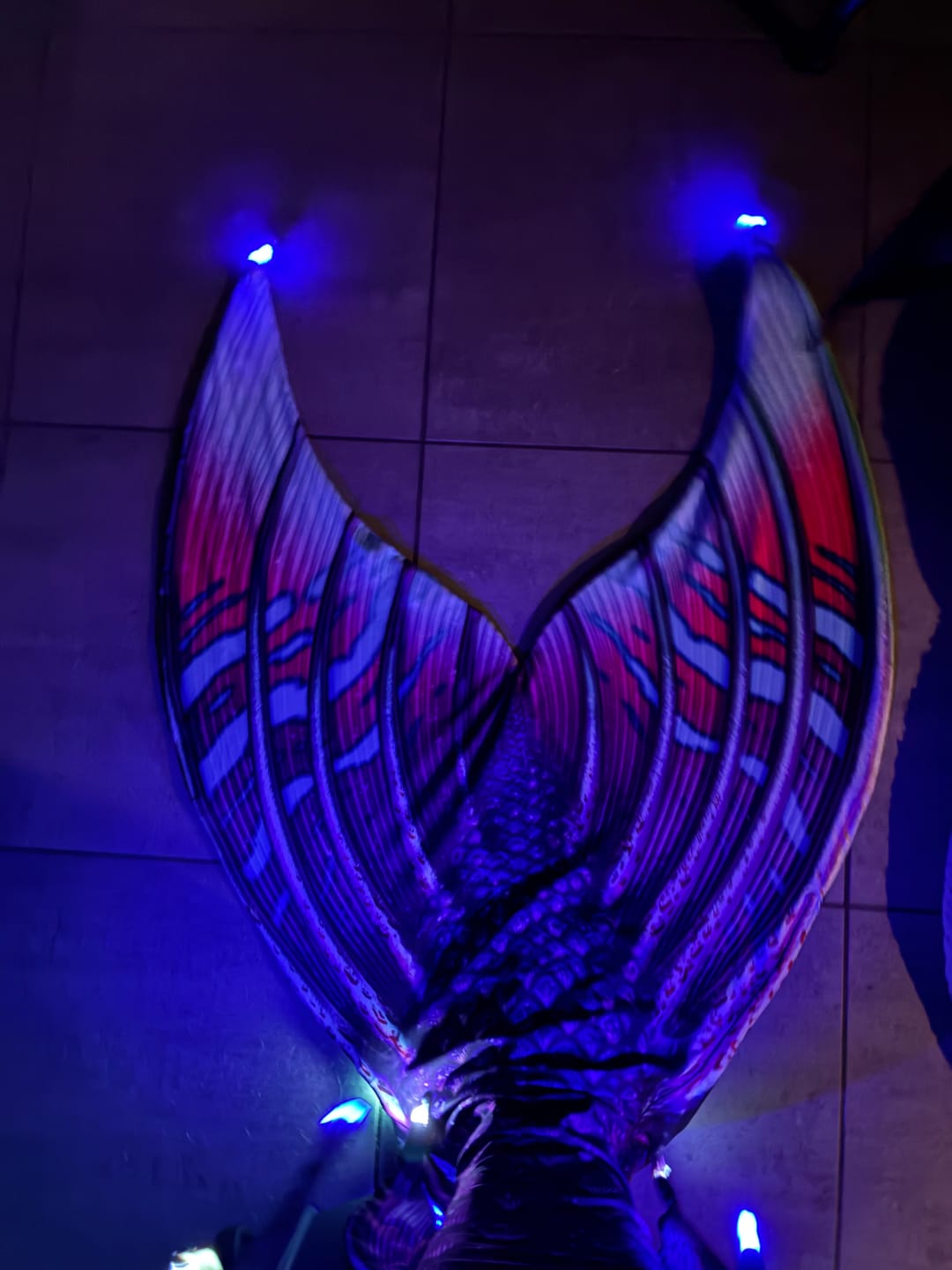 Customer photo review of Waterproof LED For Mermaid Merman Tail DIY  LED Tails Glow Luminous Sparkling Light Handmade Model Cosplay Display Toy Shining