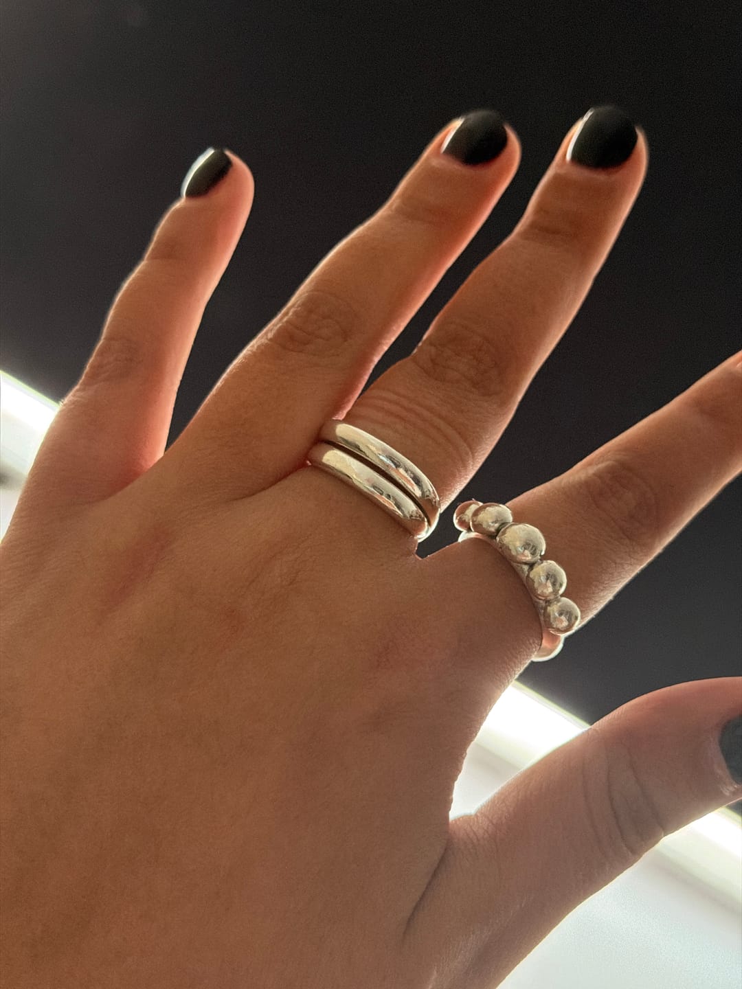 Customer photo review of Anillo Doble Caña Ajustable
