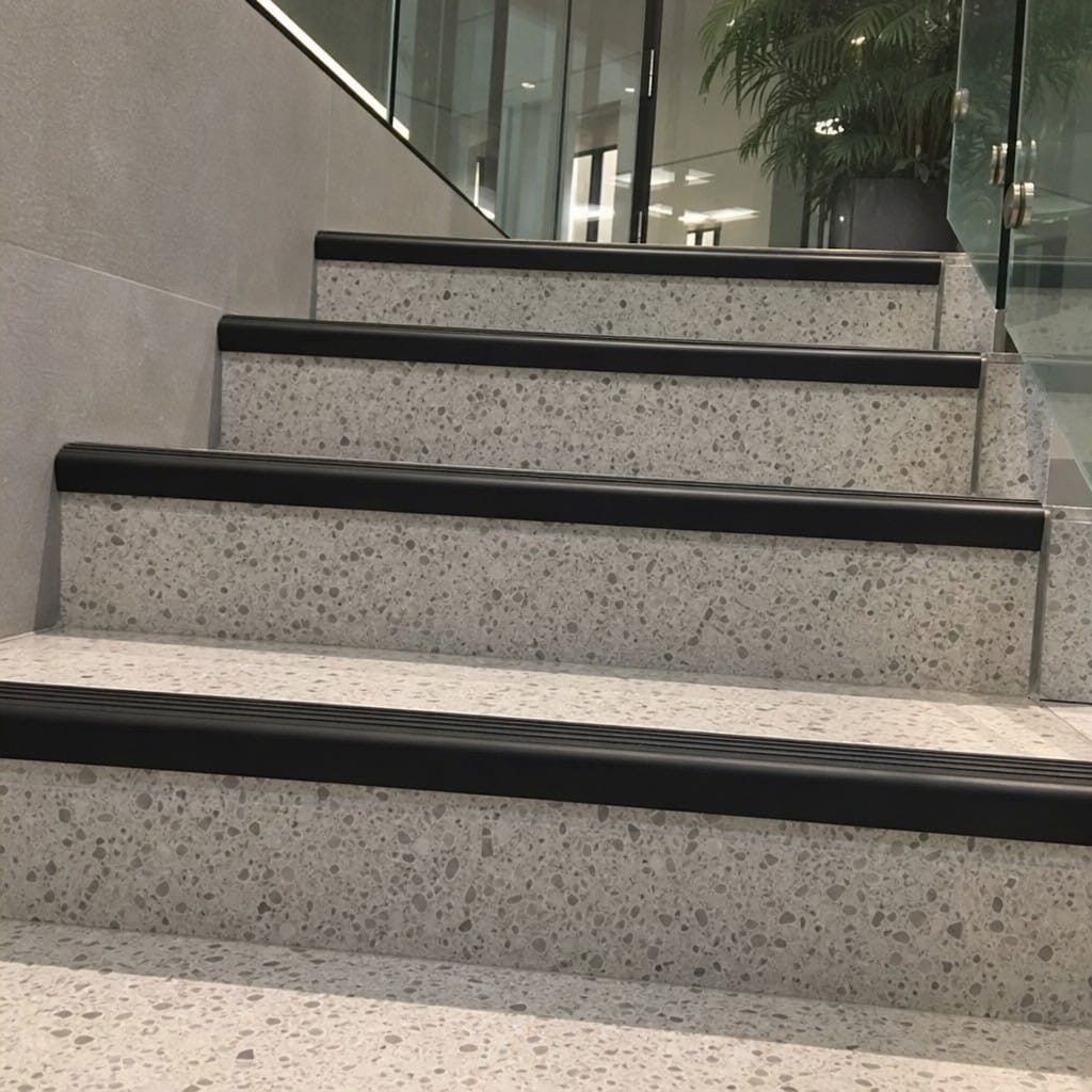 Customer photo review of PVC Anti Slip Stair Nosing 60x37mm Commercial Flexible 3.22m