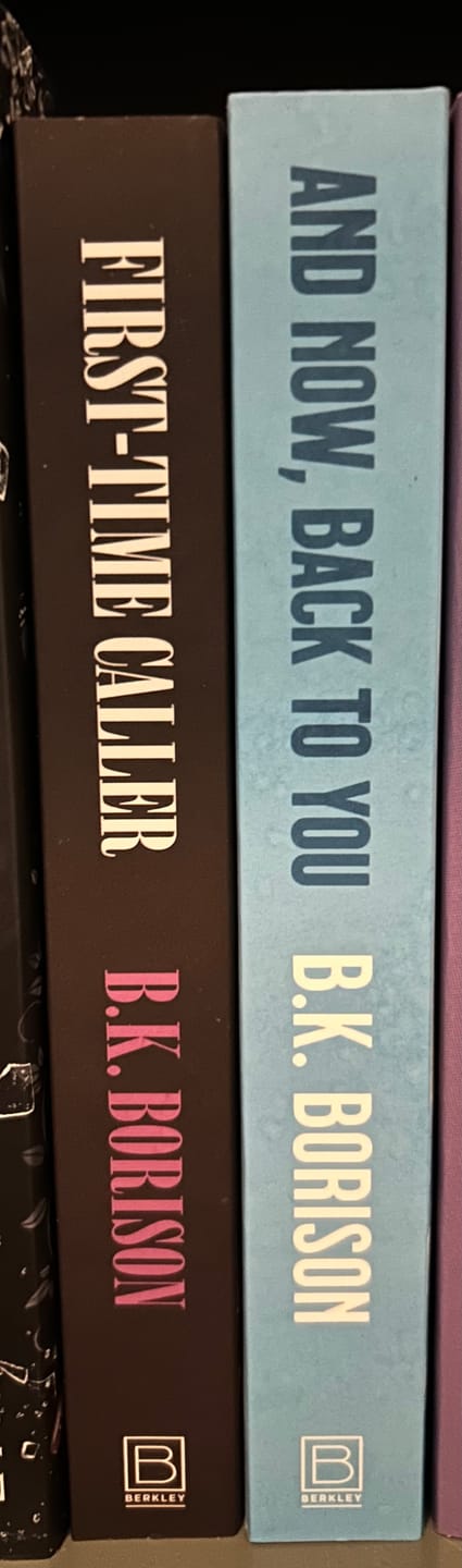 Customer photo review of First-Time Caller by B.K. Borison