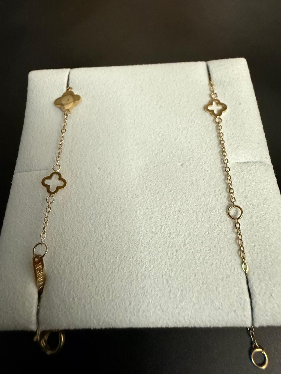 Customer photo review of Multi Clover Necklace