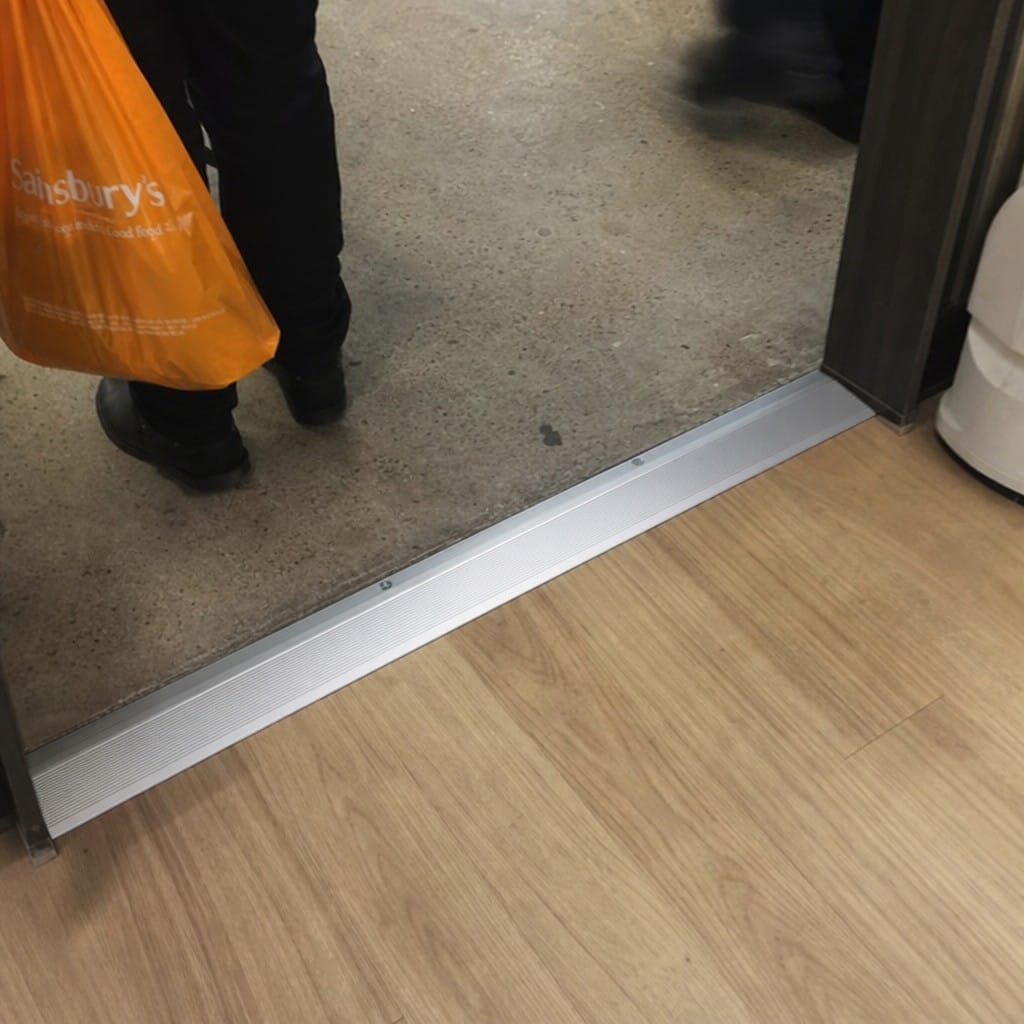 Customer photo review of Aluminium LVT Reducer 39mm Heavy Duty Anodised for 5mm LVT