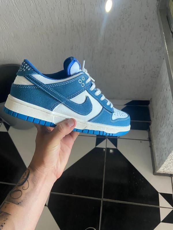 Customer photo review of Dunk Low "Sashiko - Industrial Blue"
