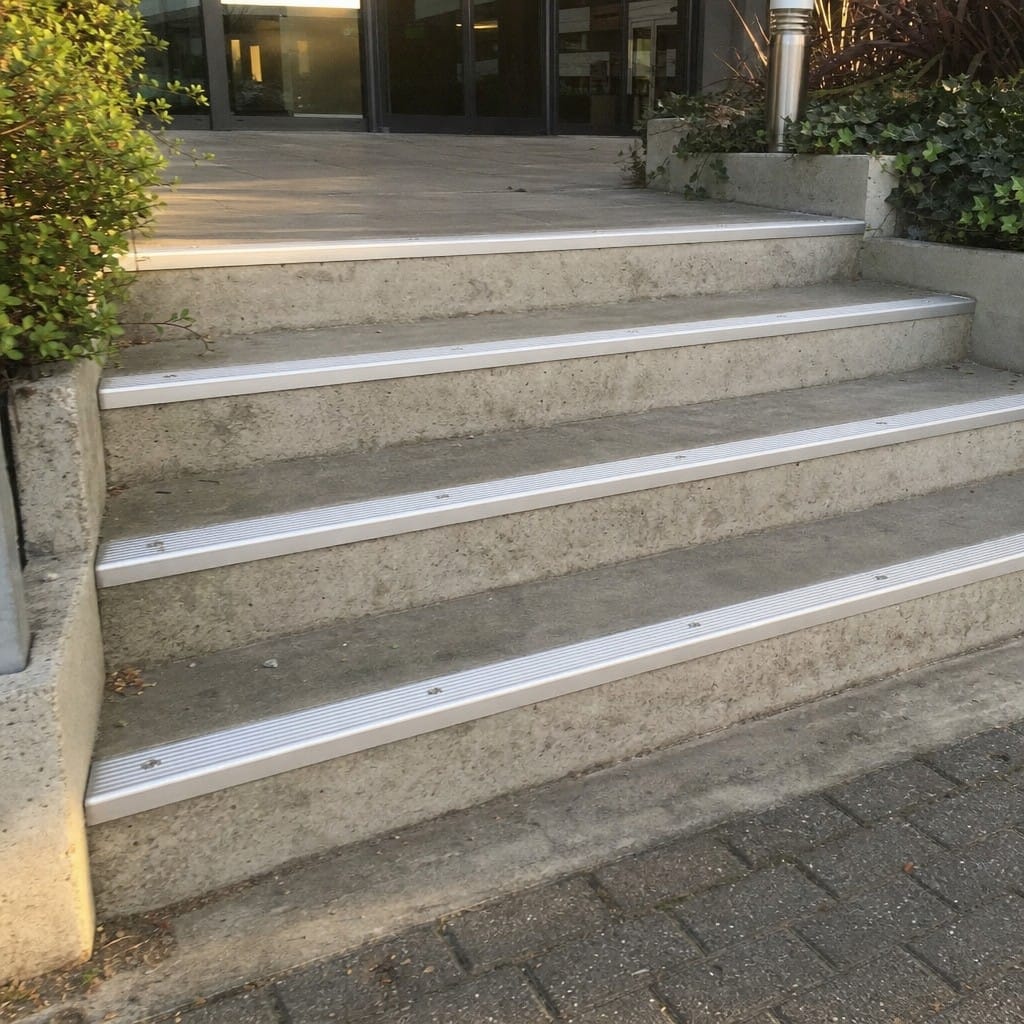 Customer photo review of Anodised Aluminium Non-Slip Ribbed Stair Nosing Edge Trim 40 x 20mm | 900mm & 2.7m Lengths | 5 Colours