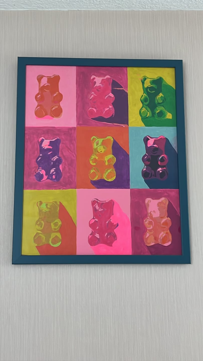 Customer photo review of Malen nach Zahlen - Pop-Art Gummibonbons