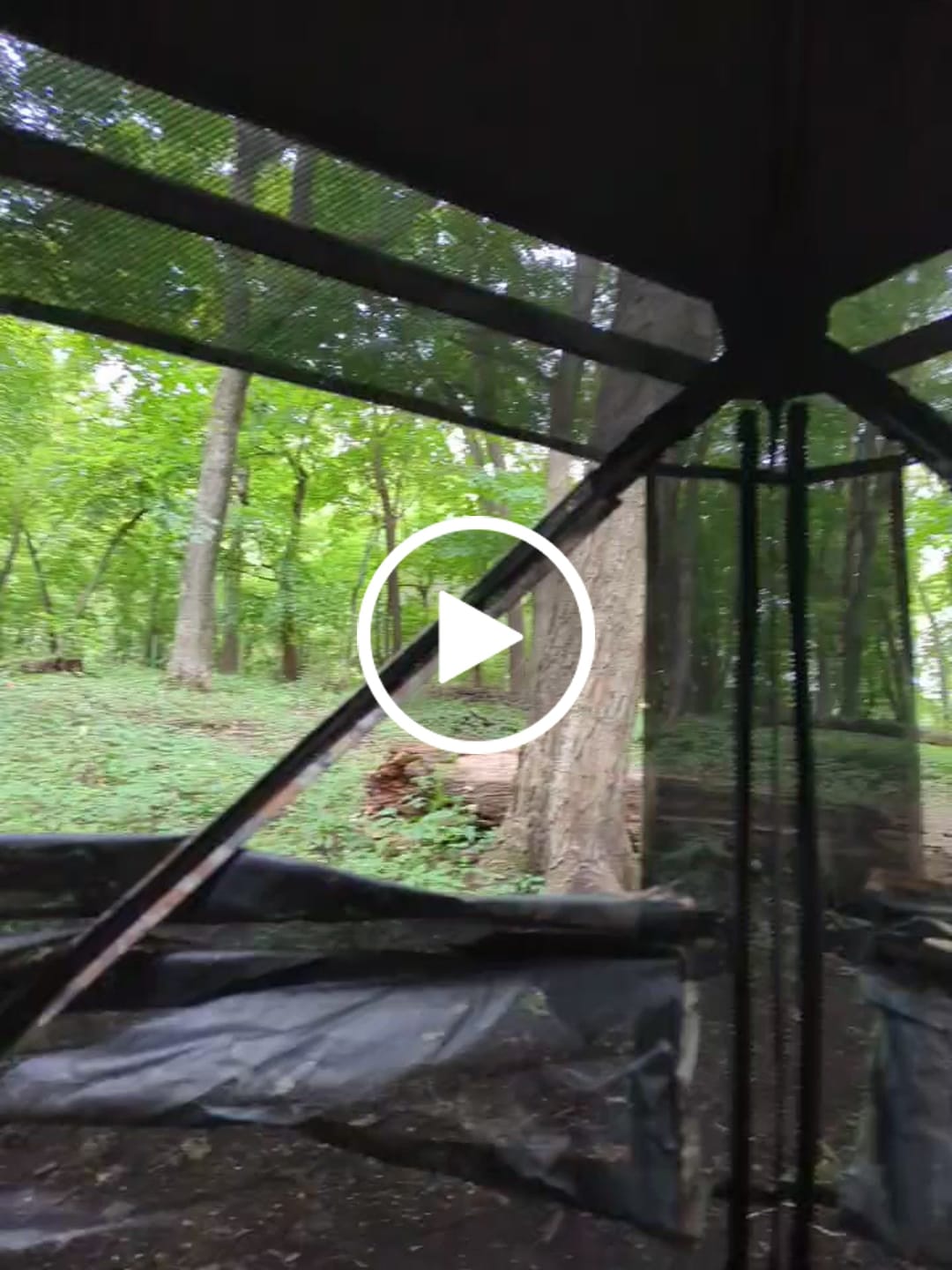 Customer video review of 270° See Through 1-2 Person Hunting Blind, Pop Up Ground Deer Blind