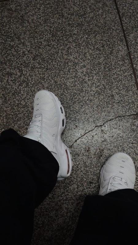 Customer photo review of Air Max TN Plus "White Grey"