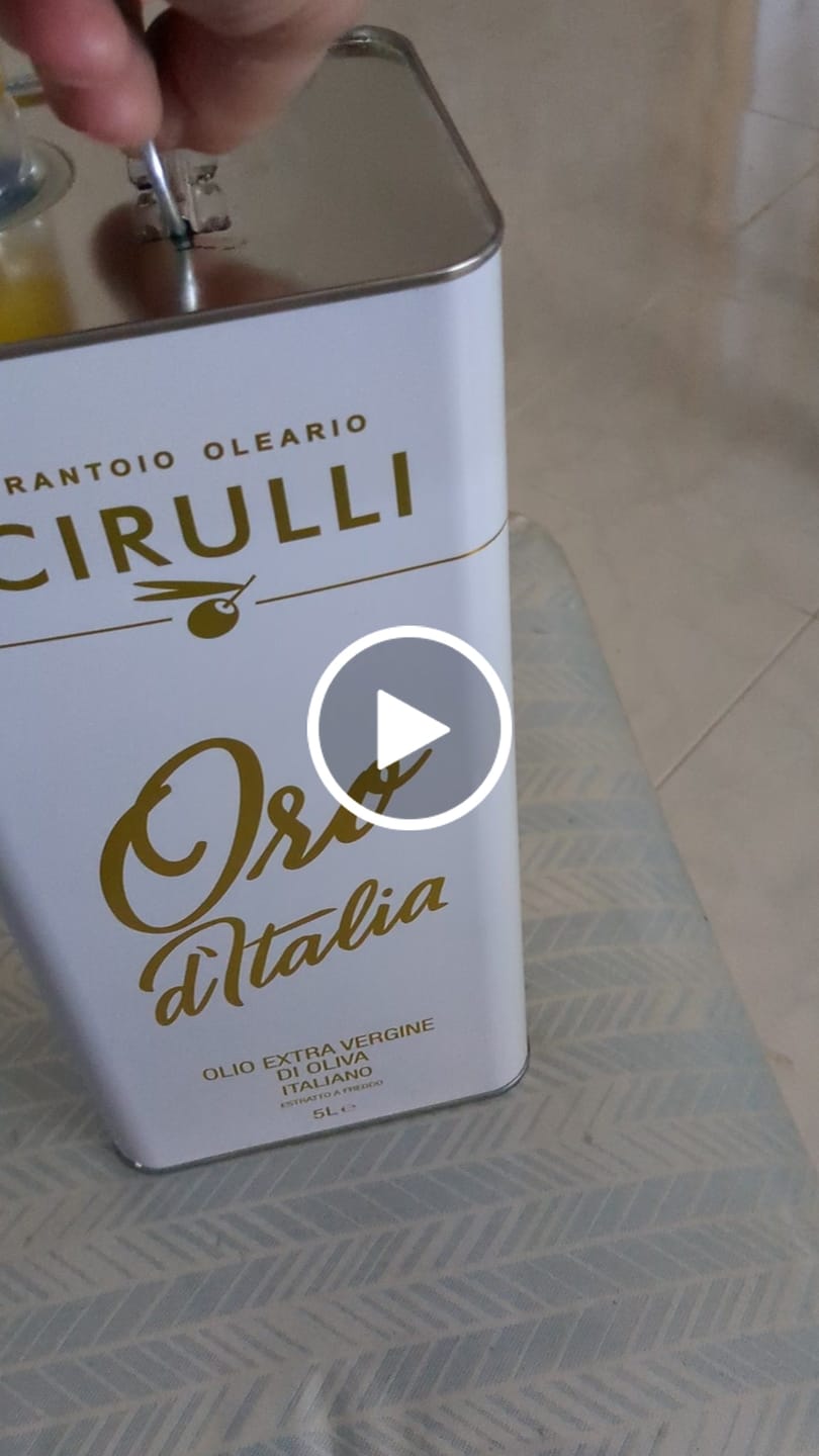 Customer video review of 1 lattina di olio extravergine di oliva • 5 Litri
