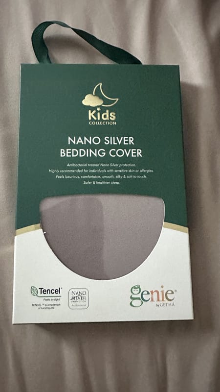 Customer photo review of Getha Sleepy Kids Latex Pillow Case - TENCEL™ Nano Silver Fabric