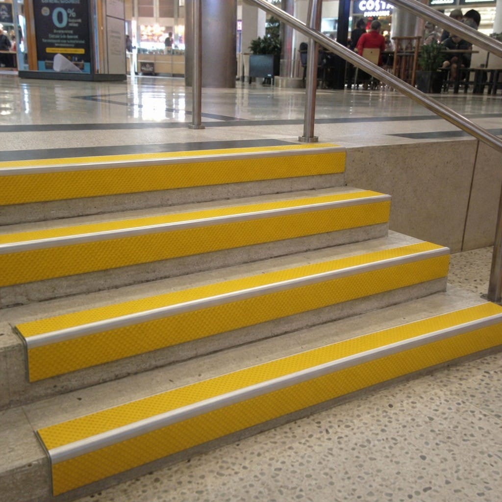 Customer photo review of DDA Compliant Stair Nosing 75x58mm Pyramid Anti Slip