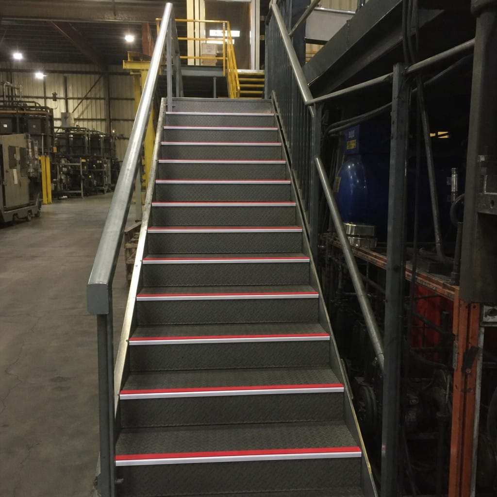 Customer photo review of DDA Compliant Stair Nosing 56x32mm Aluminium Indoor Outdoor