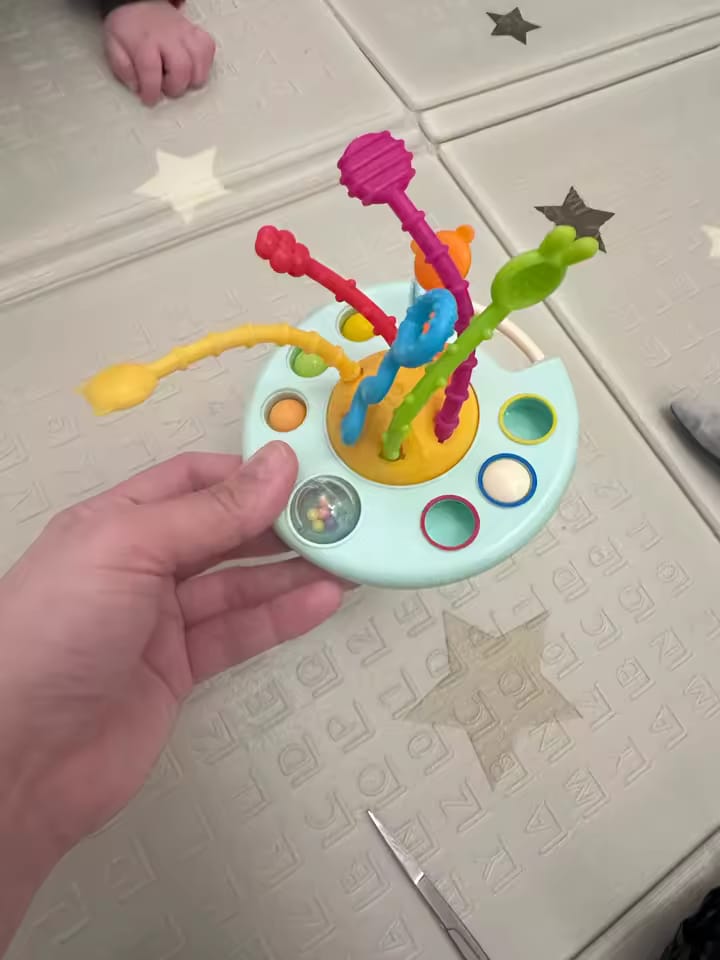 Customer photo review of 3-in-1 Silicone Sensory Baby Toy