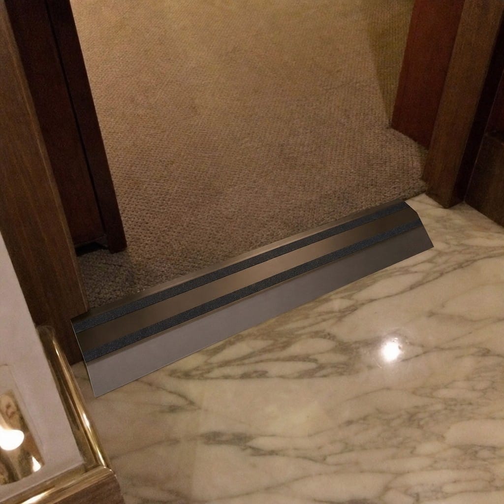 Customer photo review of Transition Strip 50x15mm Aluminium Self Adhesive Doorway Threshold