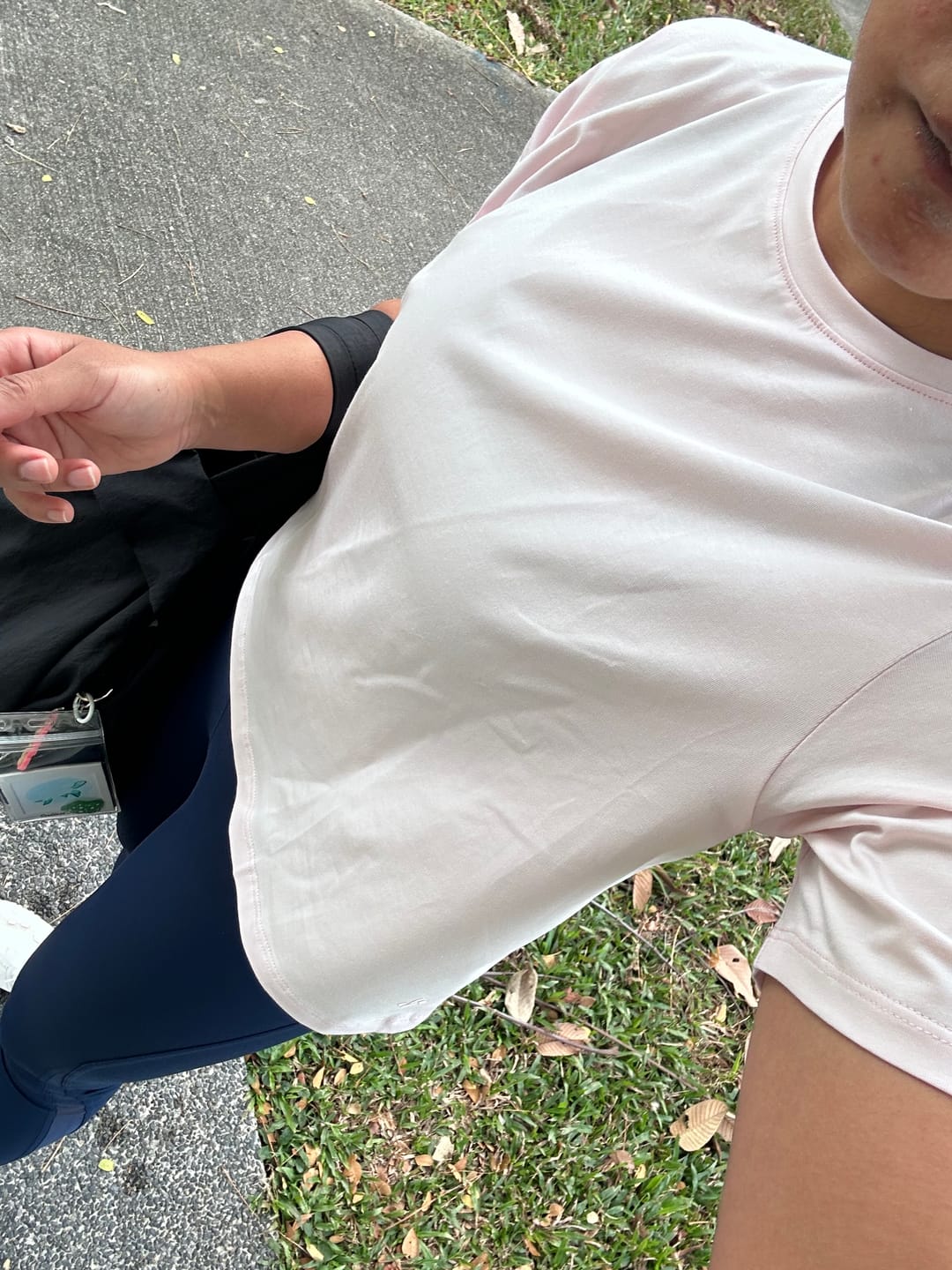Customer photo review of Cross Back Tee