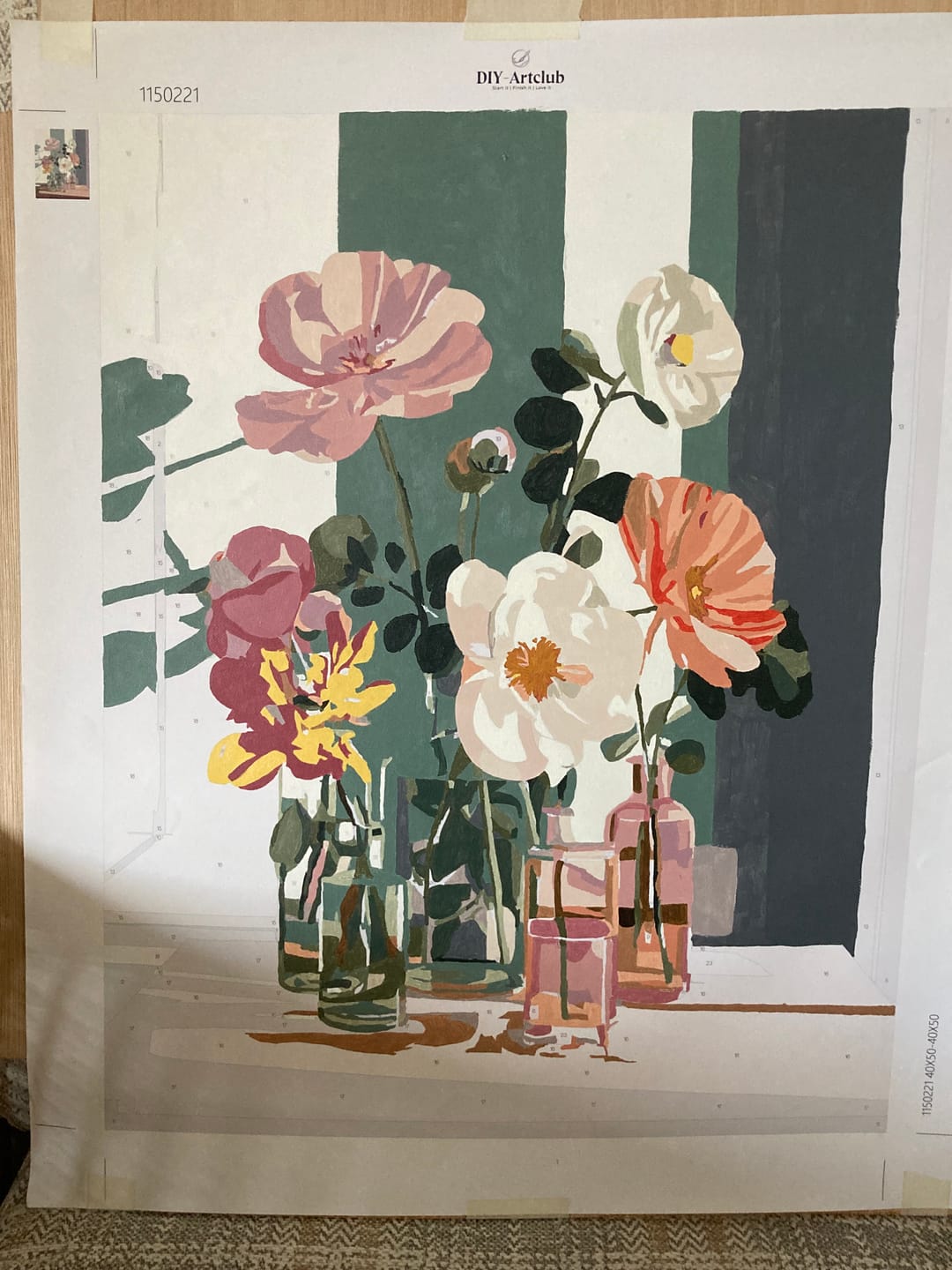 Customer photo review of Beauty in glass | Paint by Number