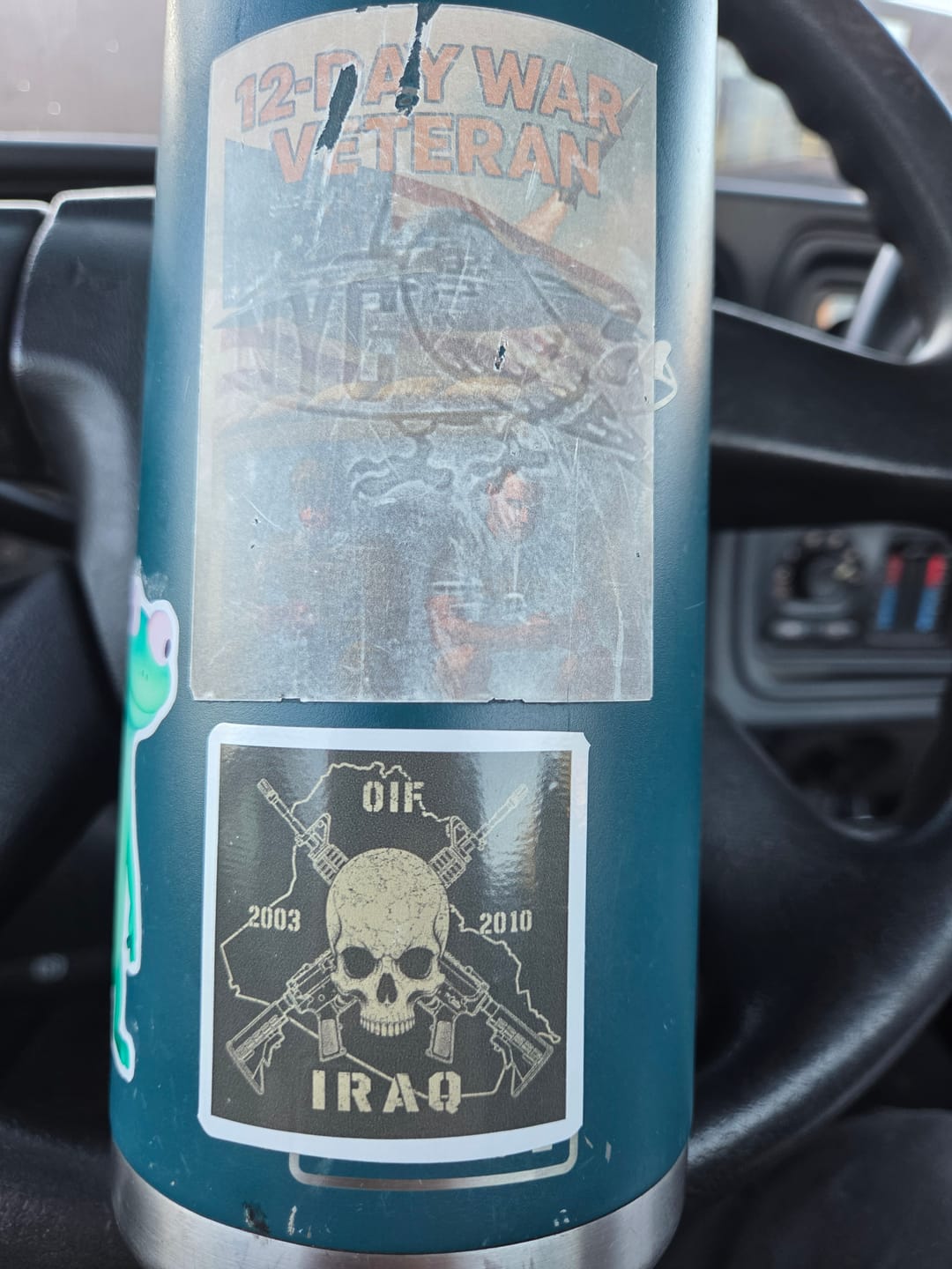 Customer photo review of Skull & Carbines - OIF Sticker