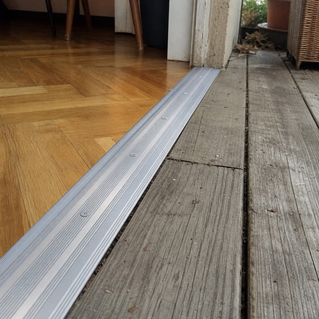 Customer photo review of Screw Fit Aluminium Cover Strip 60mm Wide for Floor Transitions