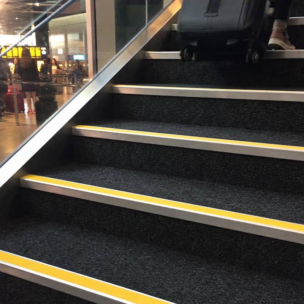 Customer photo review of Aluminium Stair Nosing 60x32mm Heavy Duty Anti Slip, 11 Colours
