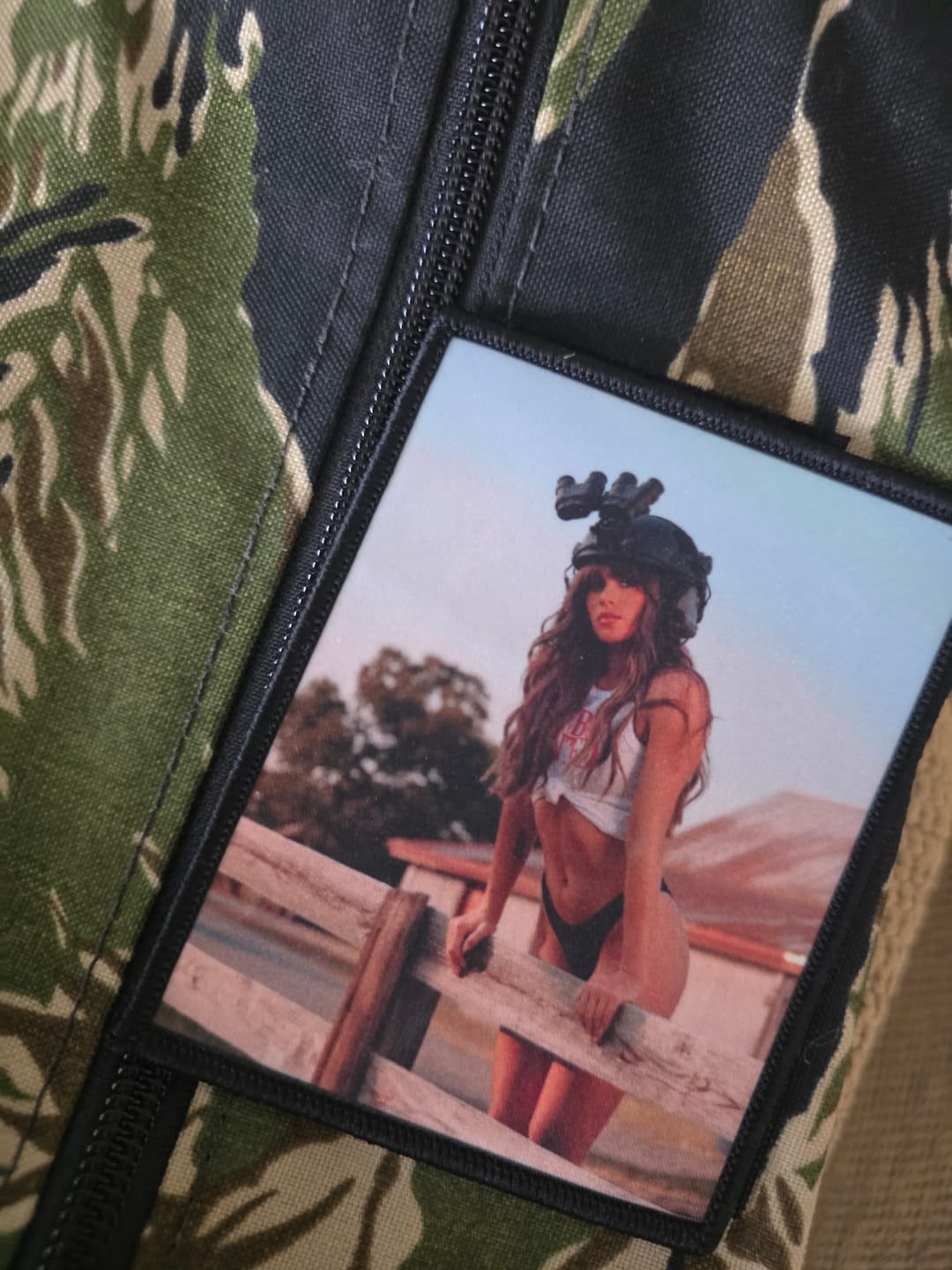 Customer photo review of Ella Langley Vol. 1 - 4" x 3" Sublimation Velcro Morale Patch
