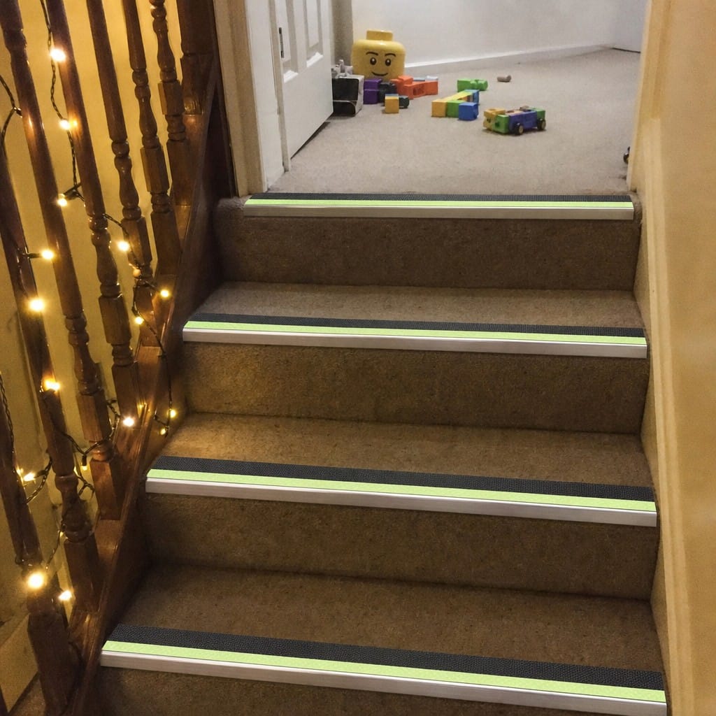 Customer photo review of Screw Fit Aluminium Anti Slip Stair Nosing 60mm x 32mm for Indoor & Outdoor Steps