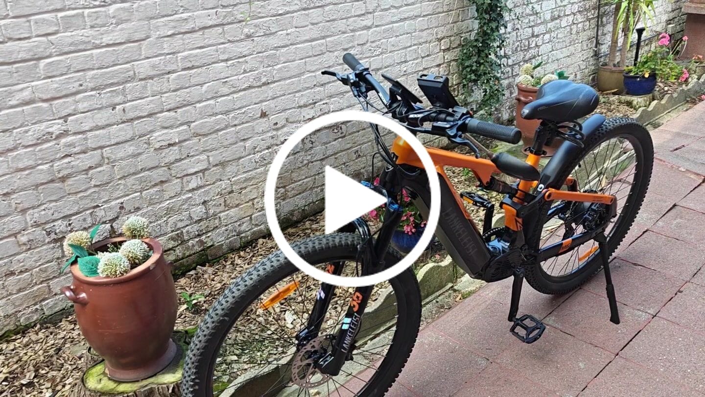 Customer video review of Lankeleisi MG600 Pro 29" Trails E-Mountain Bike 150/130 mm Full Suspension 960Wh EMTB
