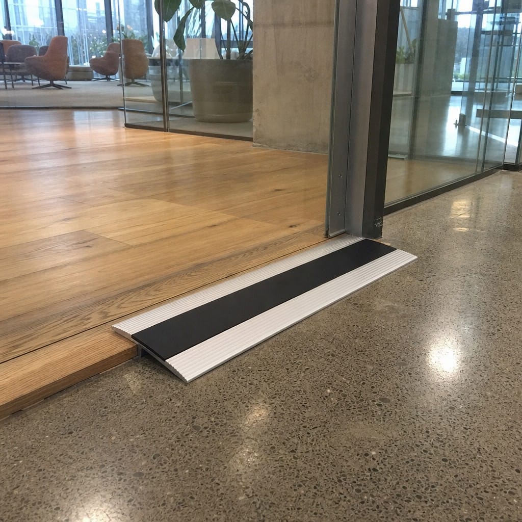 Customer photo review of Aluminium Ramp 68x13mm Vinyl LVT Transition Profile 2.7m