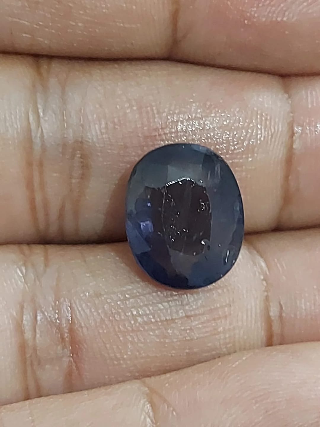 Customer photo review of Natural Iolite Gemstone (Neeli Stone) – Certified & Genuine