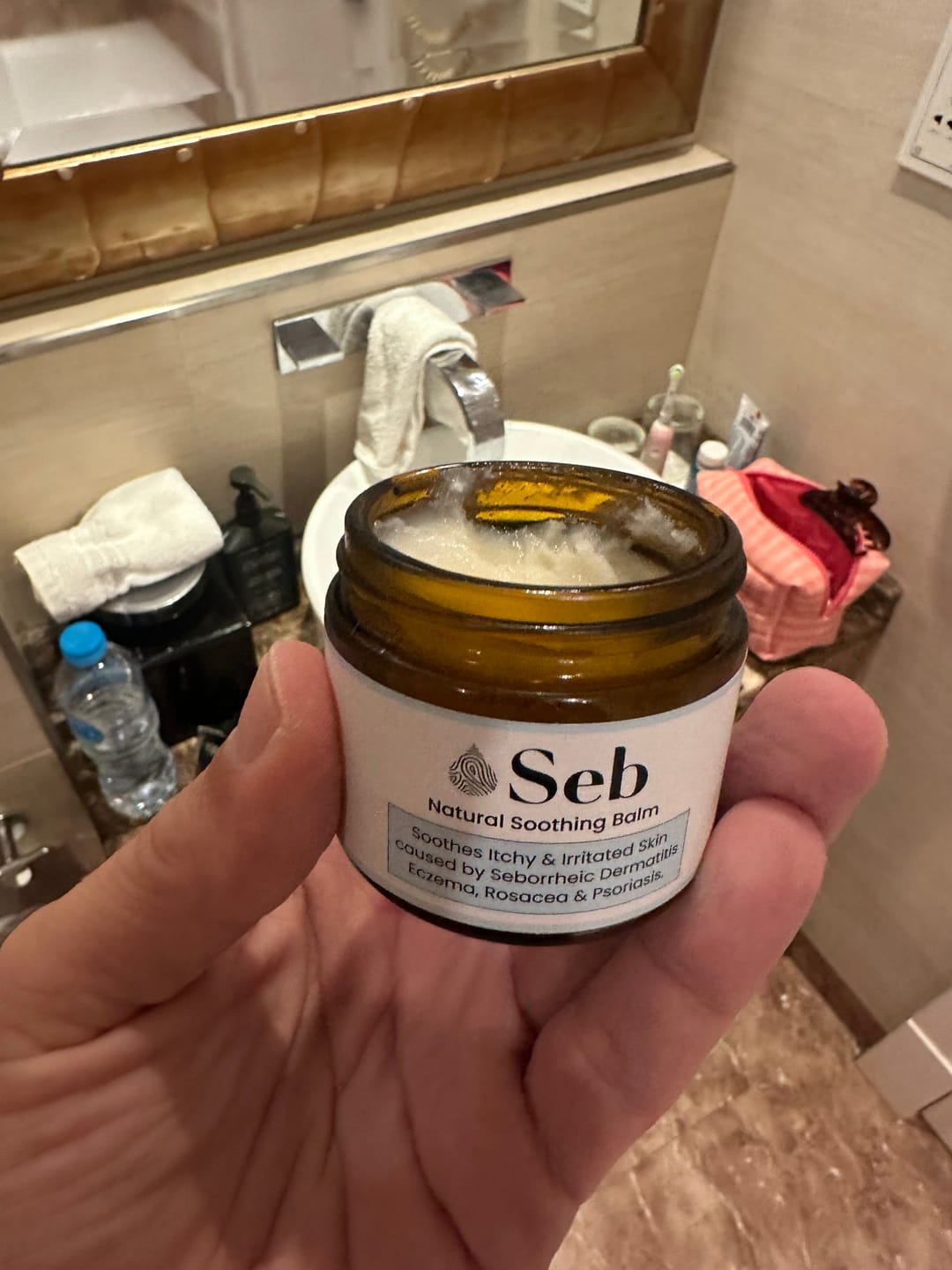 Customer photo review of Seb Natural Soothing Balm