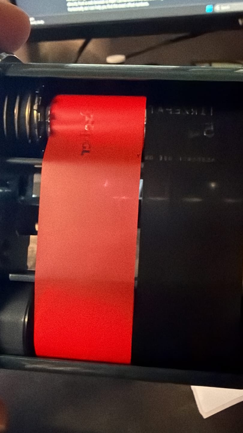 Customer photo review of NIIMBOT Compatible M2 Labeling Ribbon, Replacement Refill Tapes