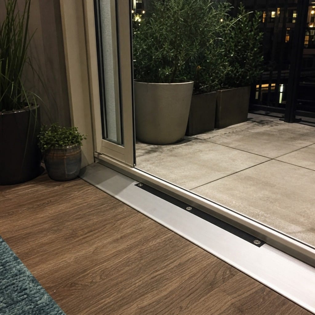 Customer photo review of Floor Transition Ramp Aluminium 0.9m 2.8m Matt Silver Anodised