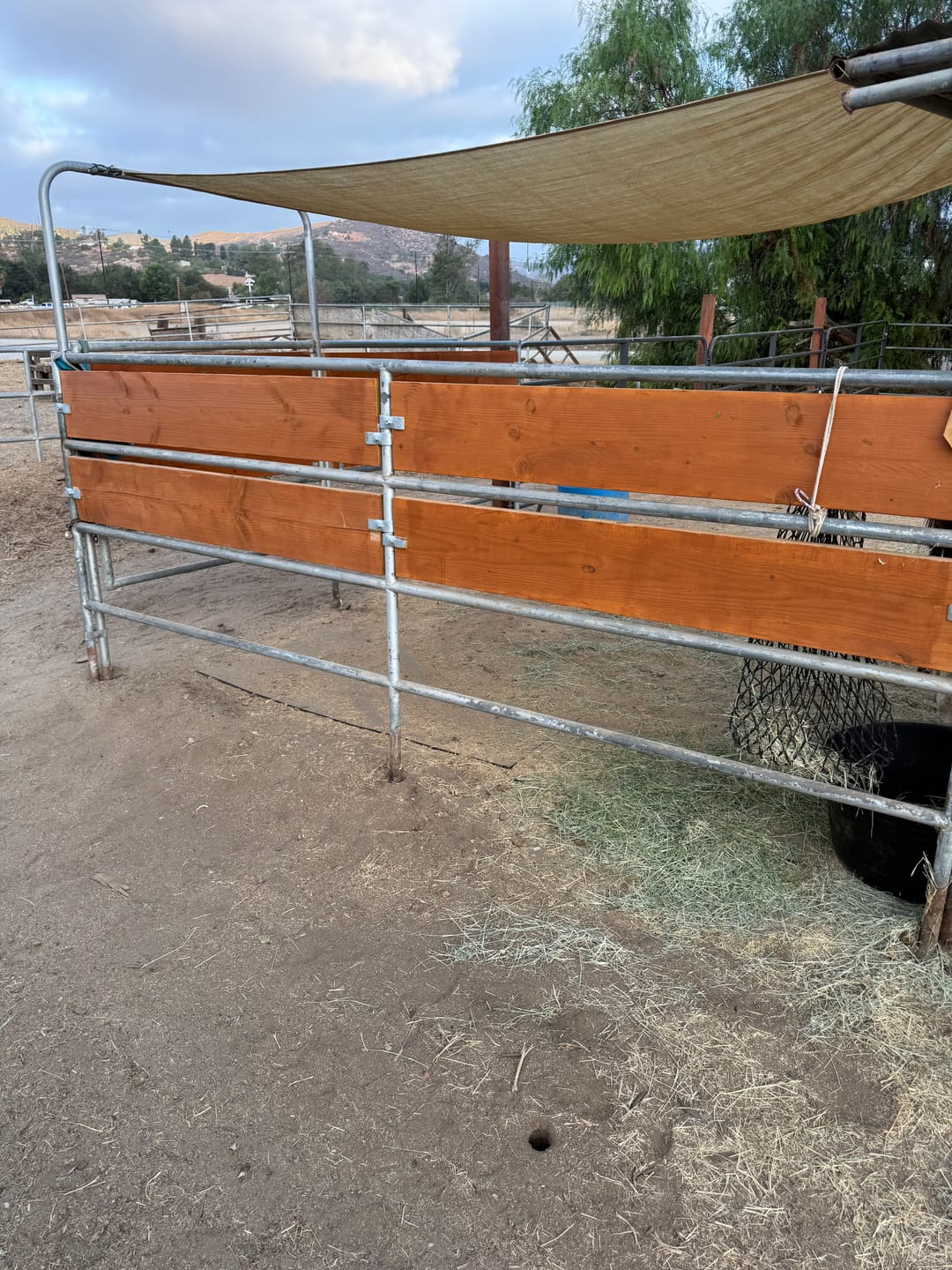 Customer photo review of Wood Panel Clamp 1-5/8" | Attaches Wood to Horse Corral Panels