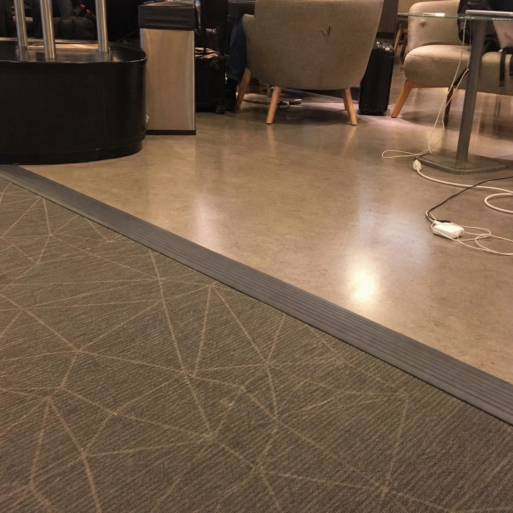 Customer photo review of Carpet Ramp 46x11mm PVC Floor Strip 2m Chemical Resistant