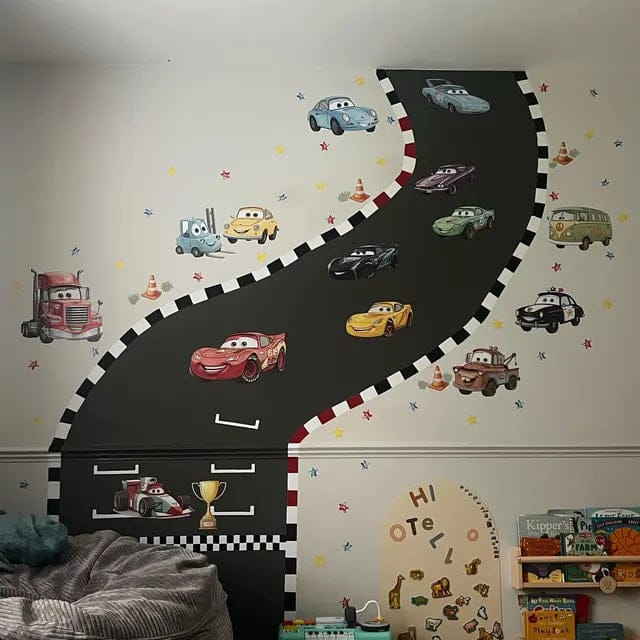 Customer photo review of Cars Wall Decal 99.1