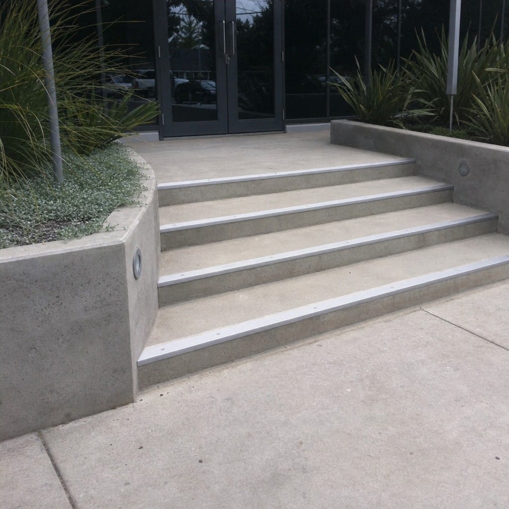 Customer photo review of Anodised Aluminium Non-Slip Ribbed Stair Nosing Edge Trim 40 x 20mm | 900mm & 2.7m Lengths | 5 Colours