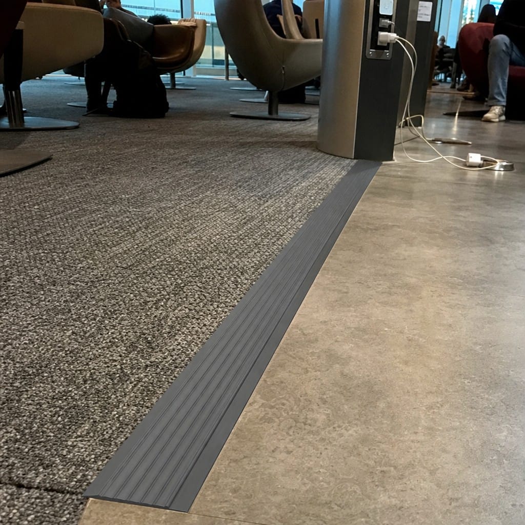 Customer photo review of Carpet Ramp 46x11mm PVC Floor Strip 2m Chemical Resistant