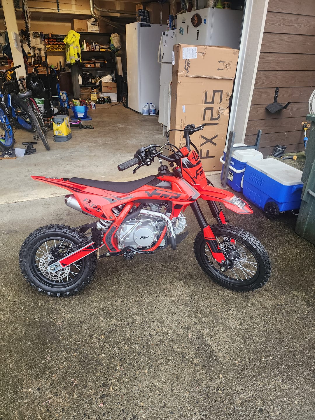Customer photo review of 125cc Dirt Bikes for Youth, Teens & Adults | FRP FX125 Manual Clutch