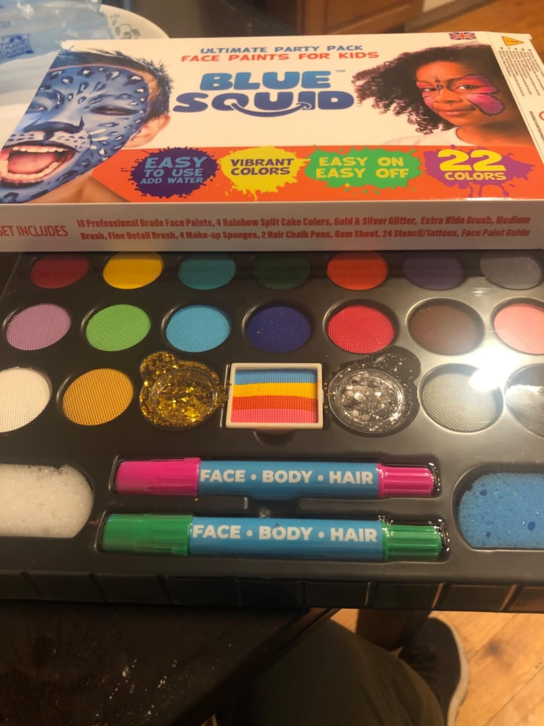 Customer photo review of Ultimate Party Pack - Face Paint for Kids