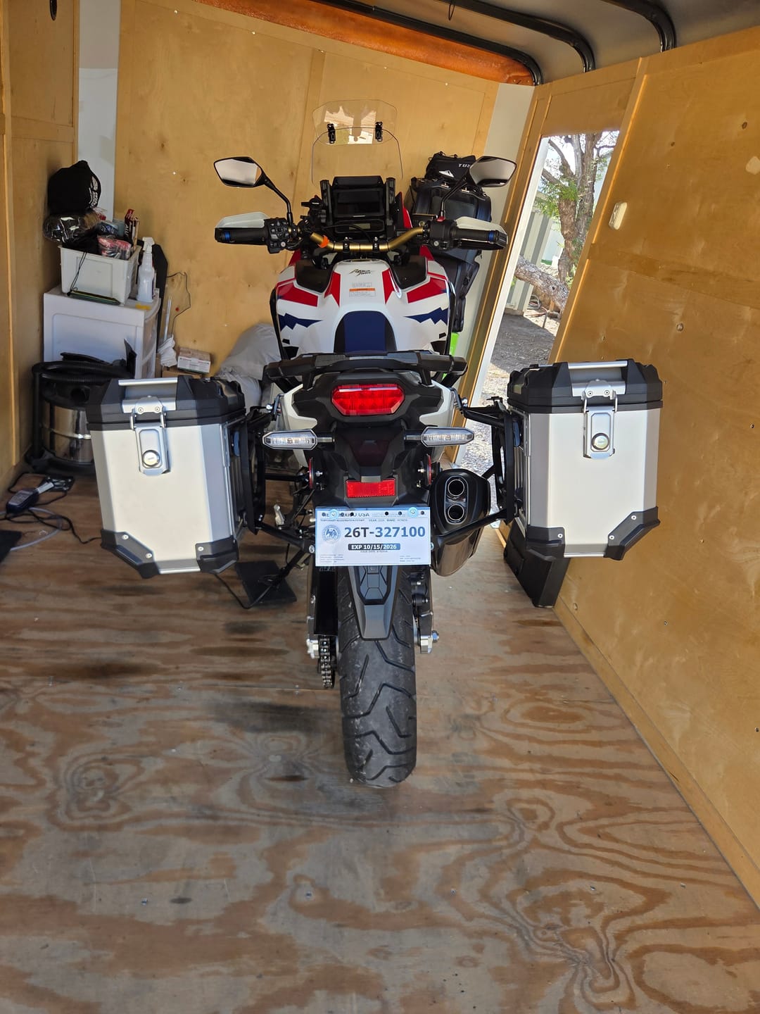 Customer photo review of 45L - Apex XL Honda CRF1100L Africa Twin ADV Sports ES Aluminum Side Cases Silver