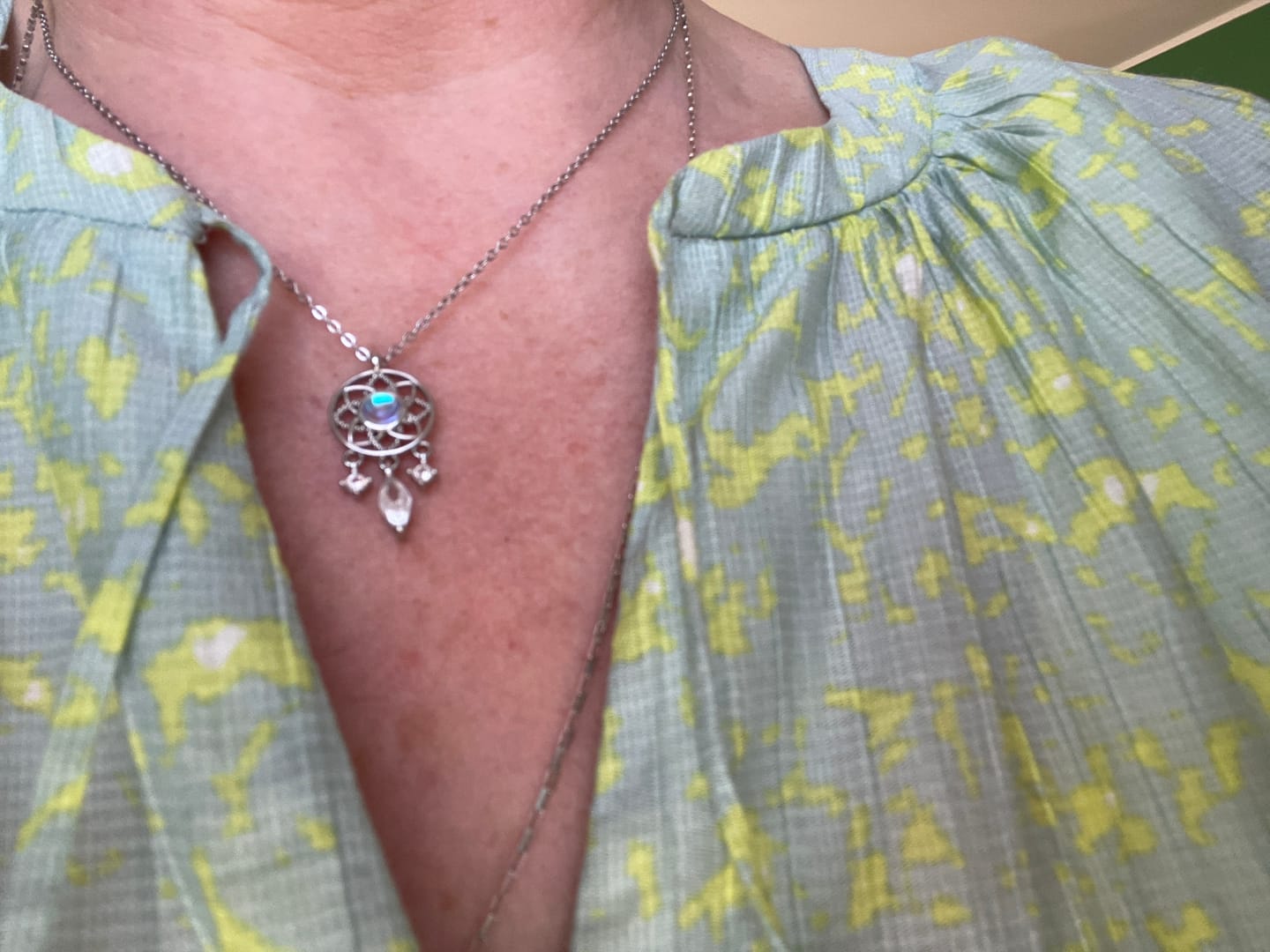 Customer photo review of Mondstein Halskette - Traumfänger