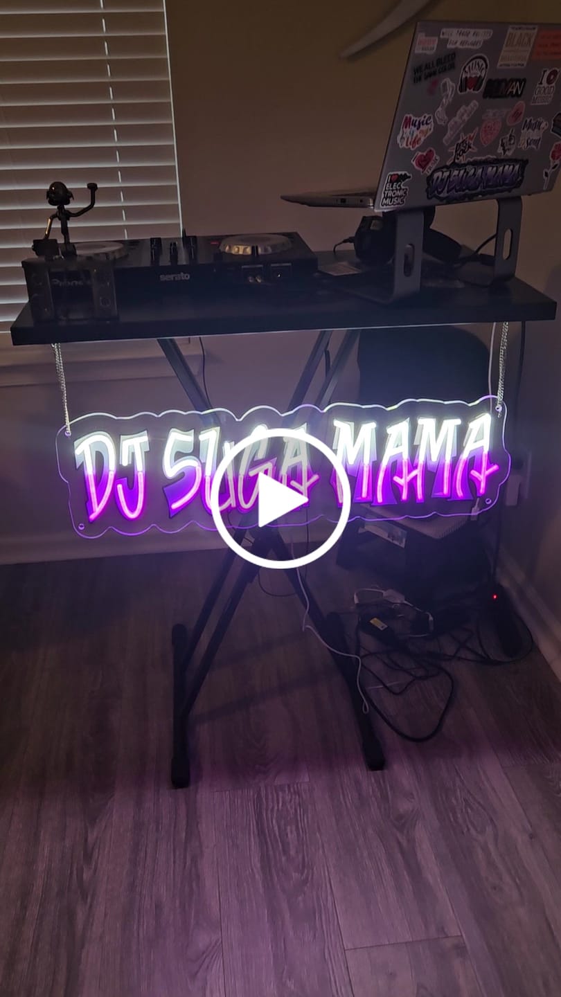 Customer video review of DJ Suga Mama - Premium Neon Artwork