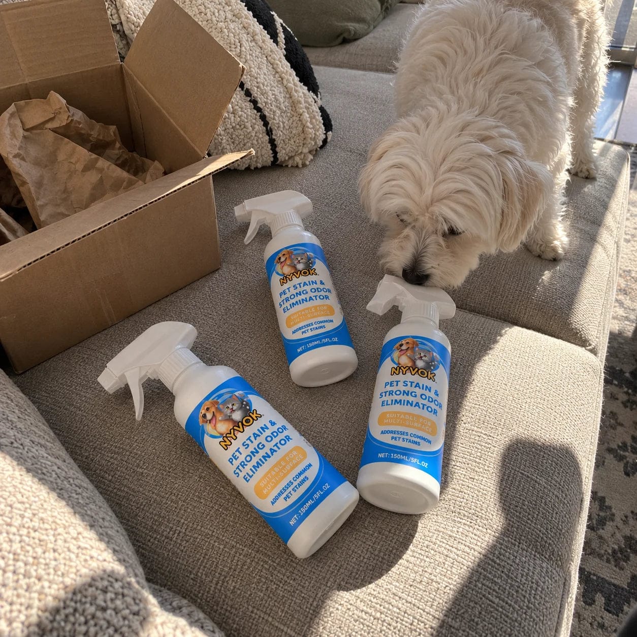 Customer photo review of NYVOK™ Spray Quita Manchas y Olor a Orines