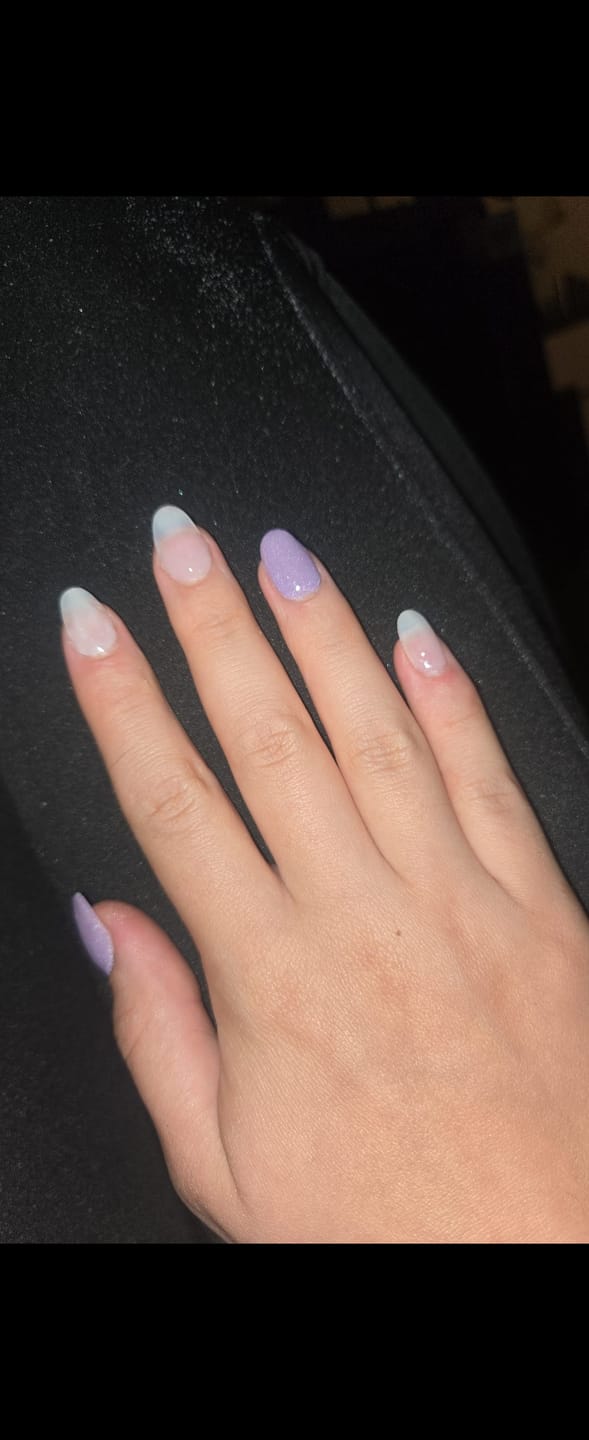 Customer photo review of Violet Sand Dipping Powder